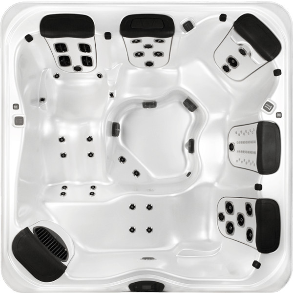Portable equipped jacuzzi VILLEROY & BOCH Premium Line A8D Fitness Edition