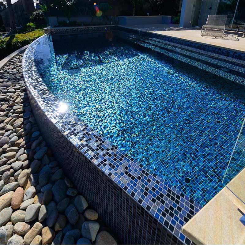 Dark blue mix - GLASS MOSAIC - China