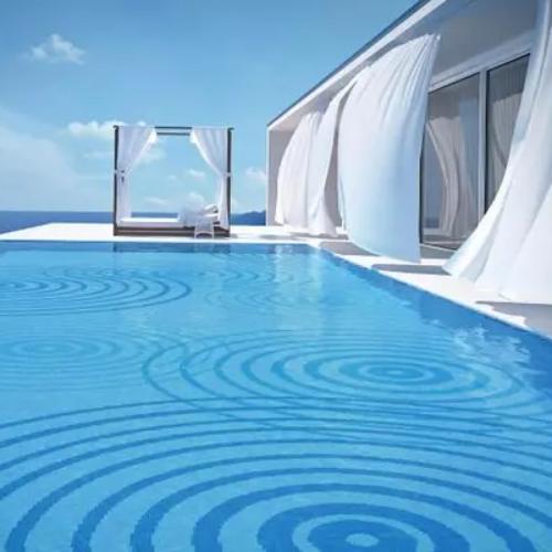 Light blue mix-GLASS MOSAIC - China