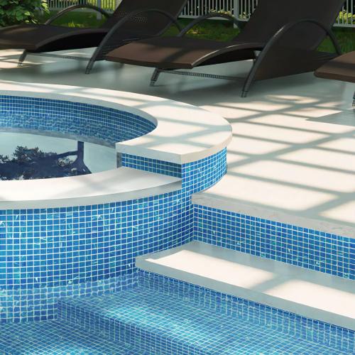 Light blue mix-GLASS MOSAIC - China